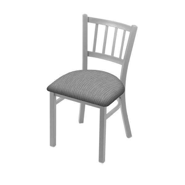 610 Contessa 18" Chair with Anodized Nickel Finish and Graph Alpine Seat
